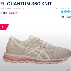 ASICS quantum gel pink athletic sneakers 8.5